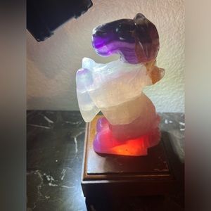 Hand sculpted genuine Fluoride horse sculpture